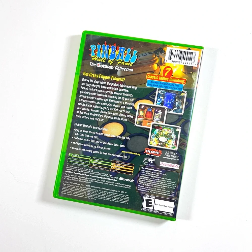 Pinball Hall of Fame The Gottlieb Collection Xbox Online Enabled 2004 - Picture 3 of 6